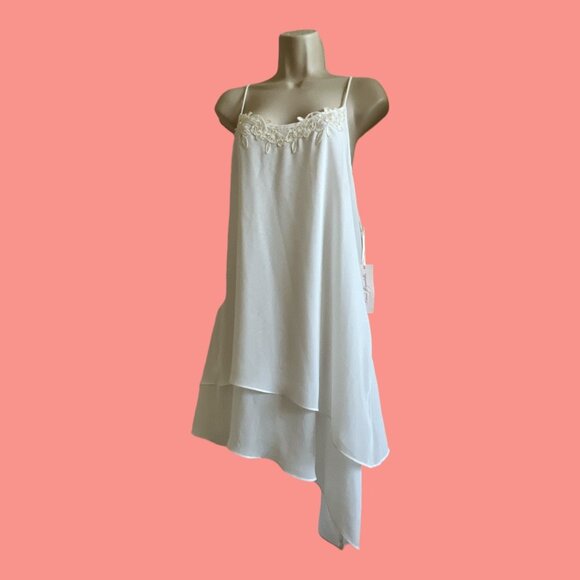 Linea Donatella Satin 2PC Bridal Chemise Ivory Nightgown Set Size L/XL - Picture 3 of 9